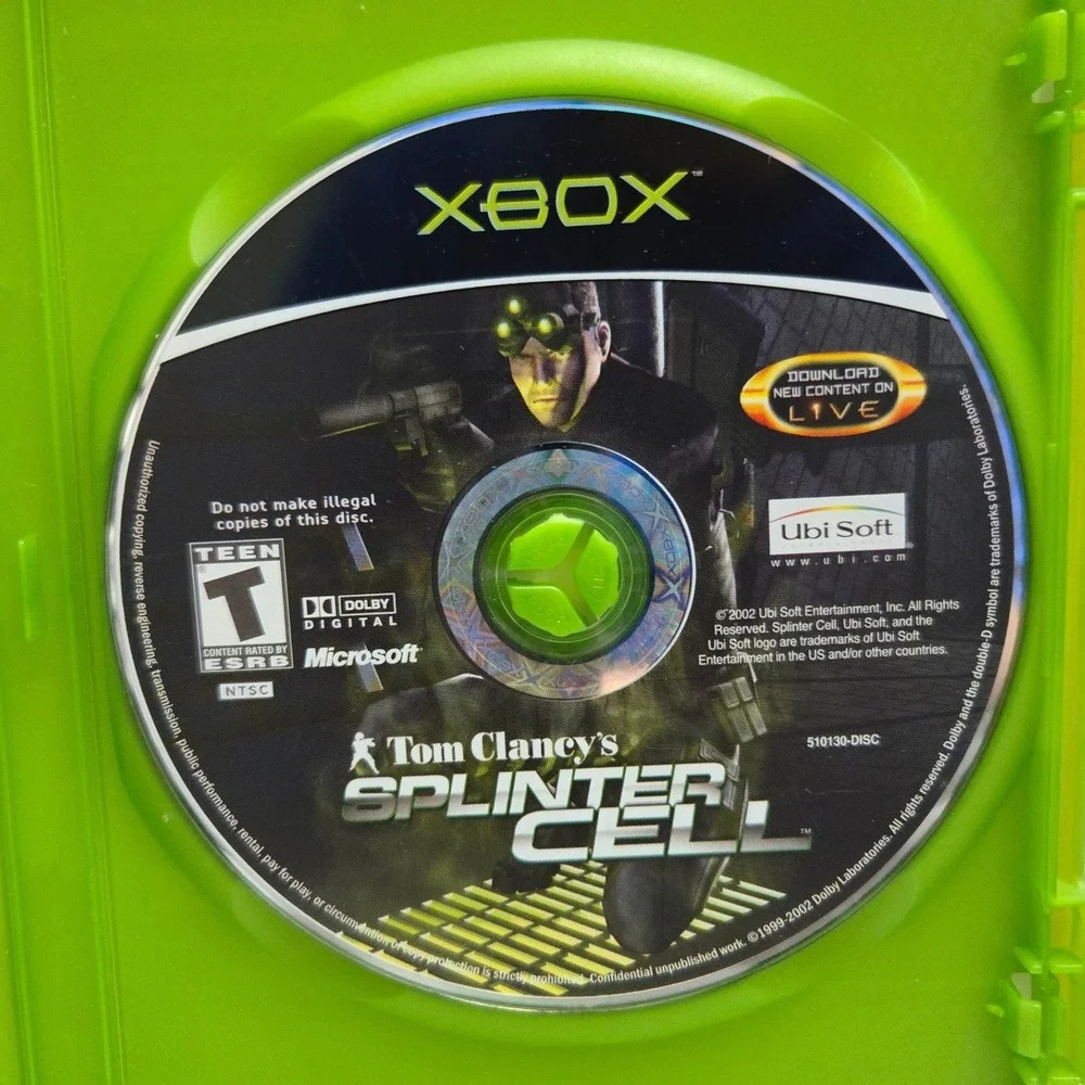 Tom Clancys Splinter Cell -‎ Original Xbox - Complete CIB W/ Manual Tested